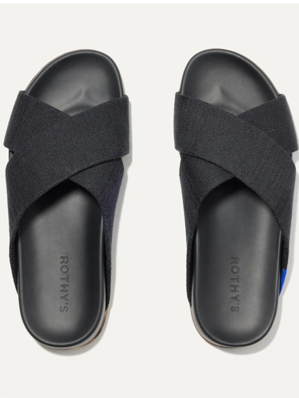 Rothy’s The Weekend Slide in black size 6.5